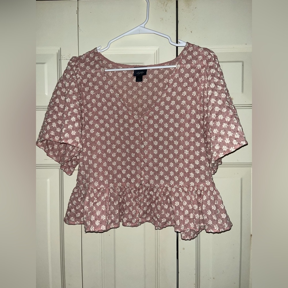 Embroidered Floral Top